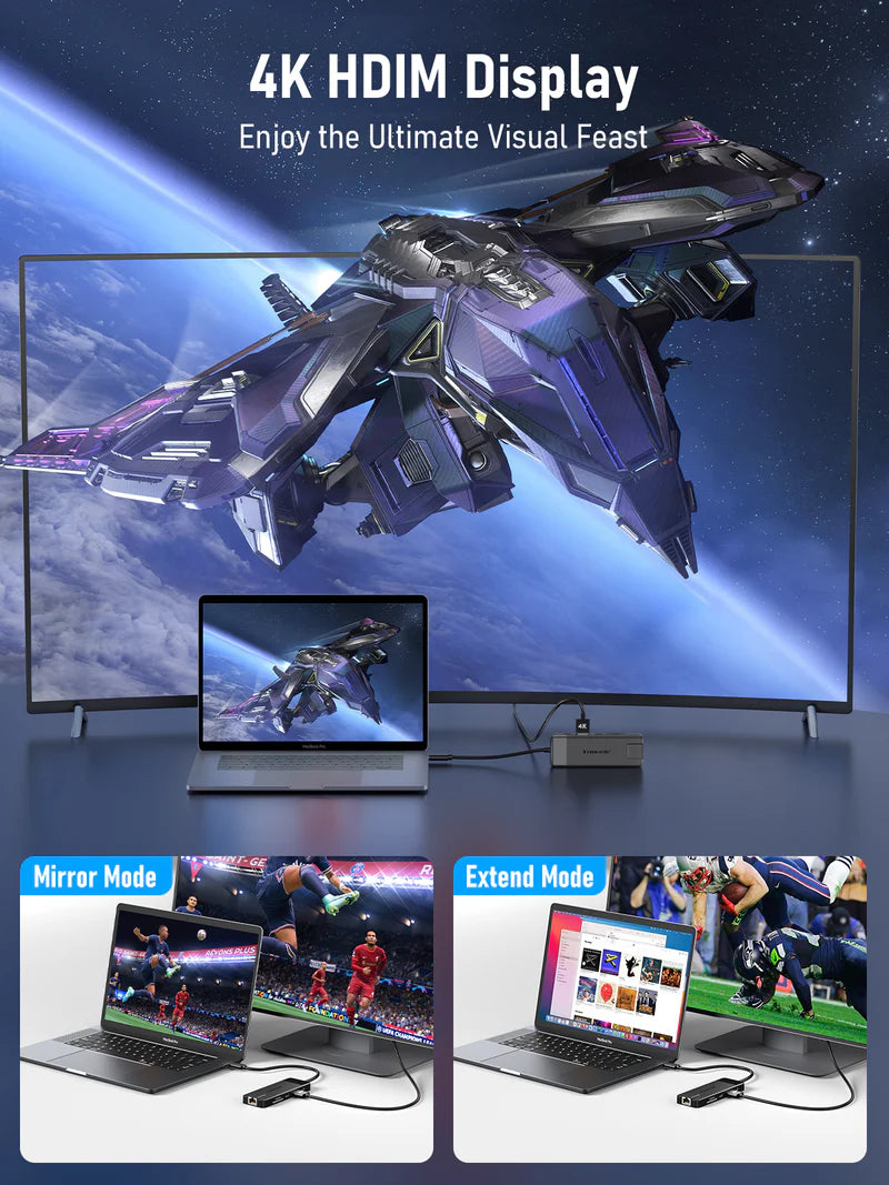 USB C Hub Multiport Adapter 10-in-1 USB C Dongle 【#TC93】Lemorele Kenya