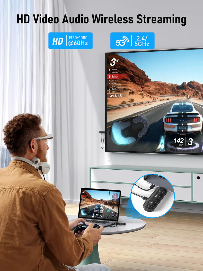 Lemorele Wireless HDMI Transmitter and Receiver hdmi to hdmi wireless【P20】