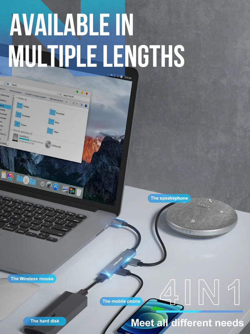 Lemorele 4-Port USB Hub【#TC53】 Lemorele Kenya