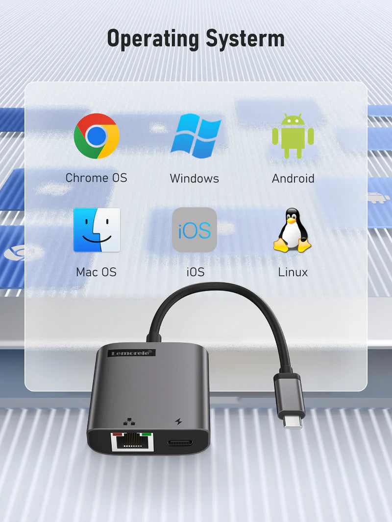 USB-C to RJ45 Network Port Converter 【TC35L】 Lemorele Kenya