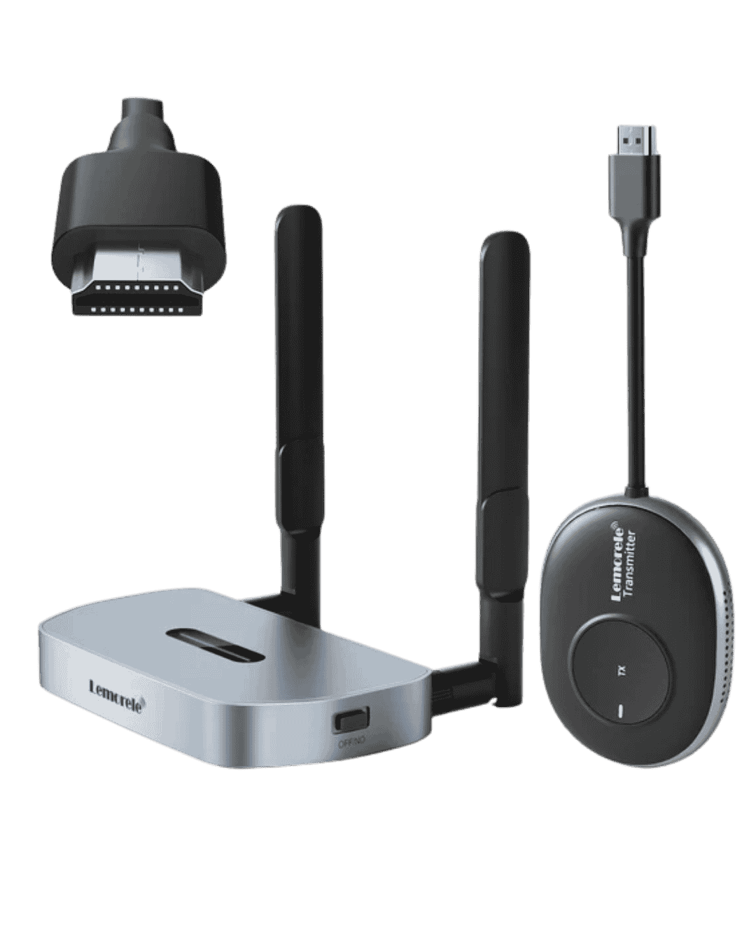 Lemorele HDMI Wireless Extender Streaming Video Kit for Switch,PS4 Laptop to HDTV/Projector/Monitor 【Q5R1-HDMI】