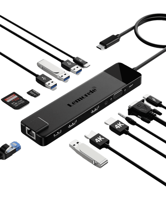Docking Station USB C Dual HDMI 4K -13 en 1【#TC100】Lemorele Kenya