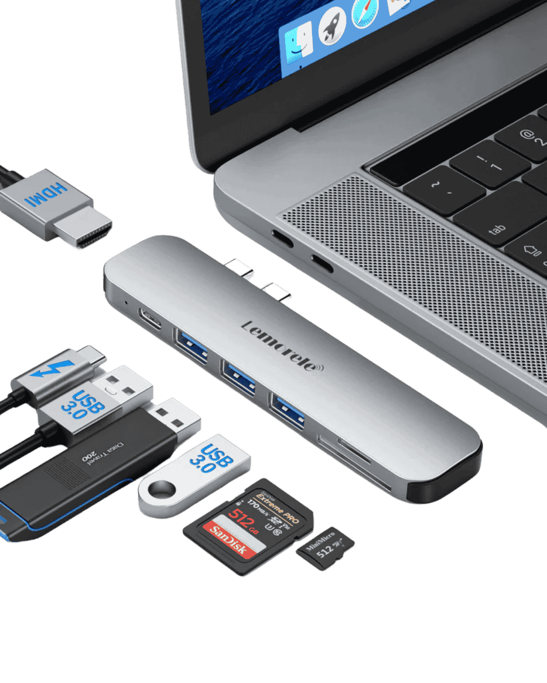 Lemorele 7 IN 2 Mac USB C HUB【#TC52】lemorele kenya