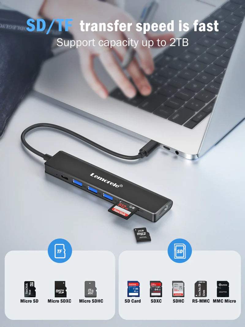 USB C Hub 7 in 1【#TC70】 Lemorele Kenya
