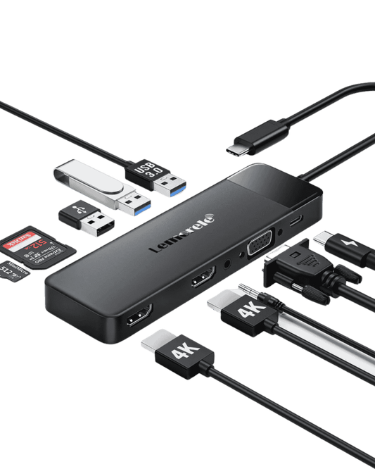 Lemorele 10 in 1 Triple Display Monitors USB C Docking Station 10 in 1【#TC94】 Lemorele Kenya