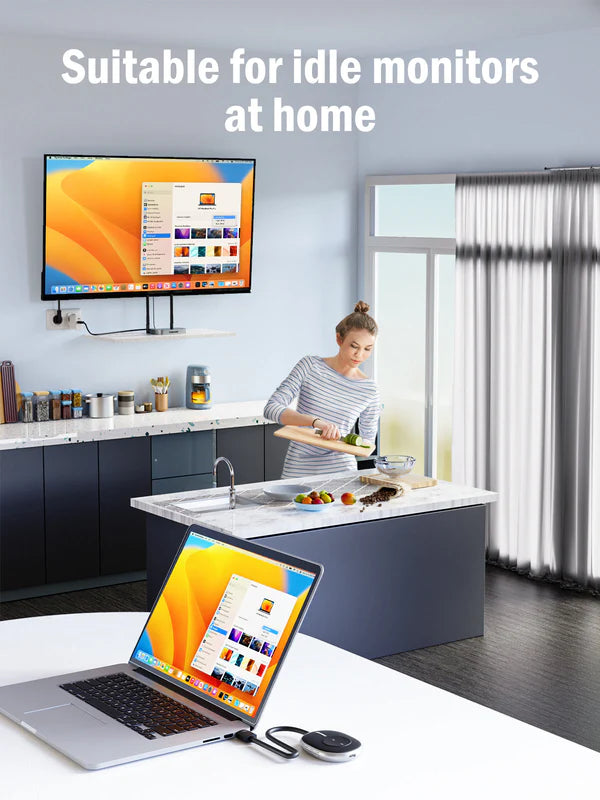 Lemorele HDMI Wireless Extender Streaming Video Receiver for Switch【Q5R1-USB-A】