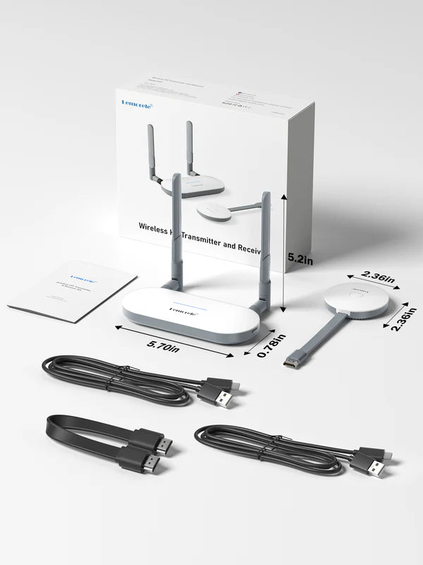 Lemorele Wireless HDMI+VGA Transmitter Kit 【G52R1】
