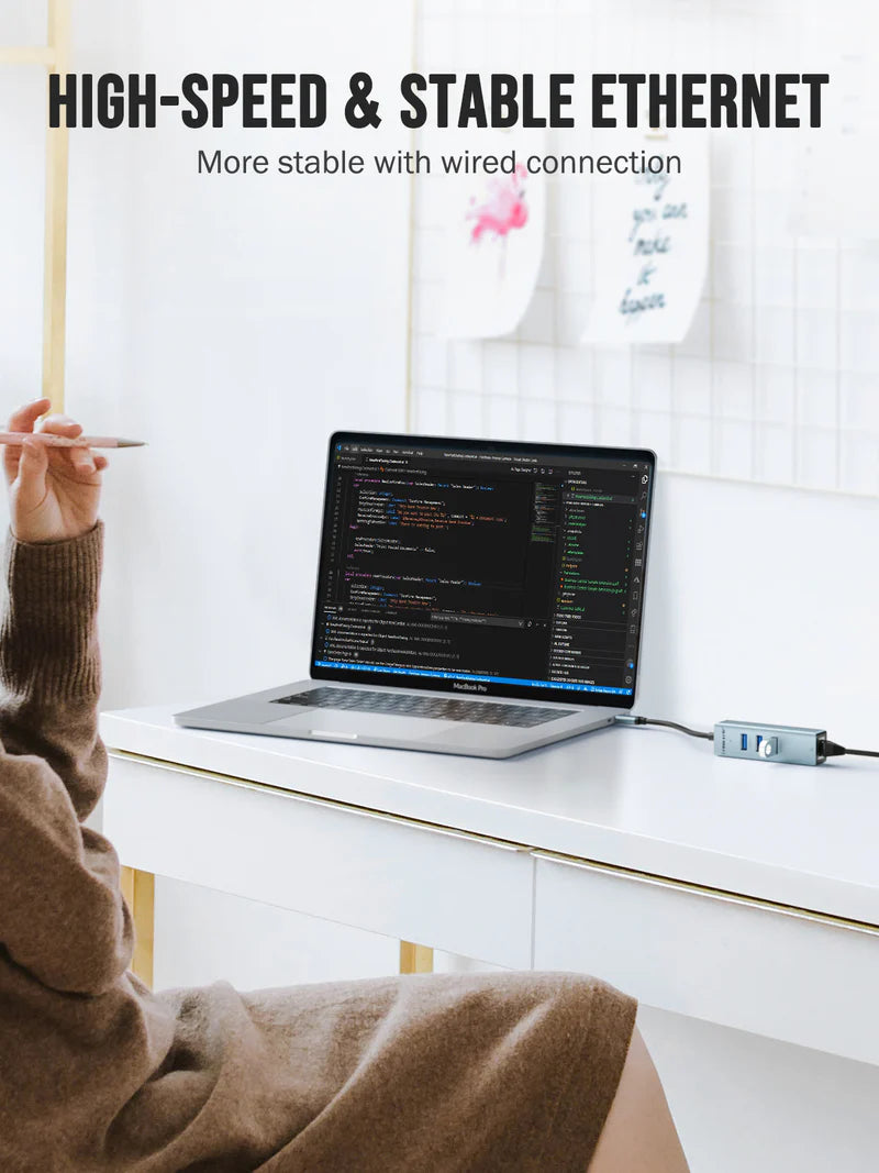 USB C to Ethernet Adapter 4-in-1【#TC43】Lemorele Kenya