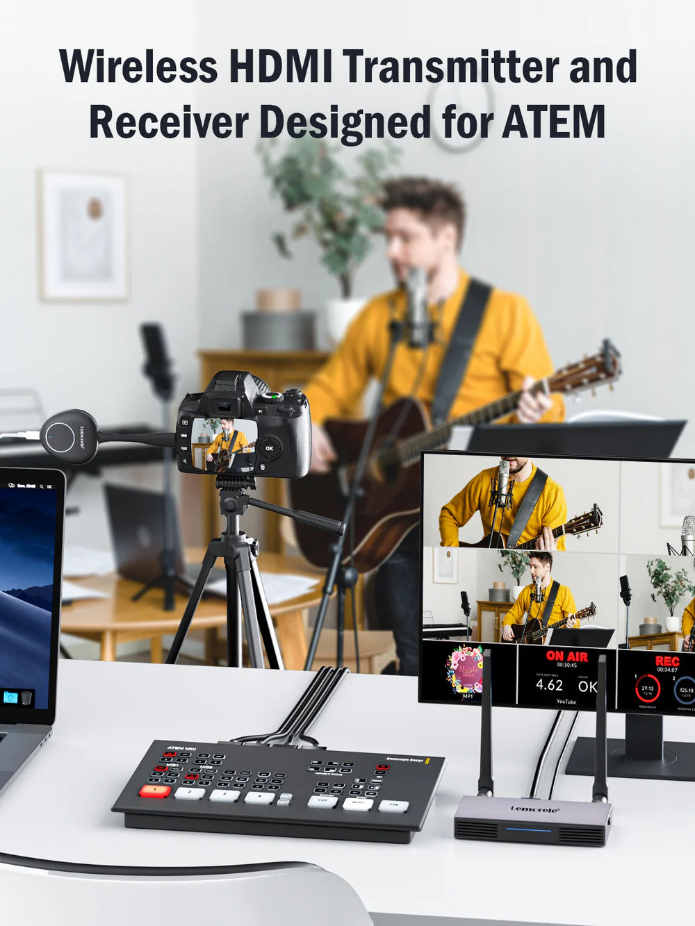 Lemorele 4K HDMI Wireless Transmitter and Receiver 【G50R20】