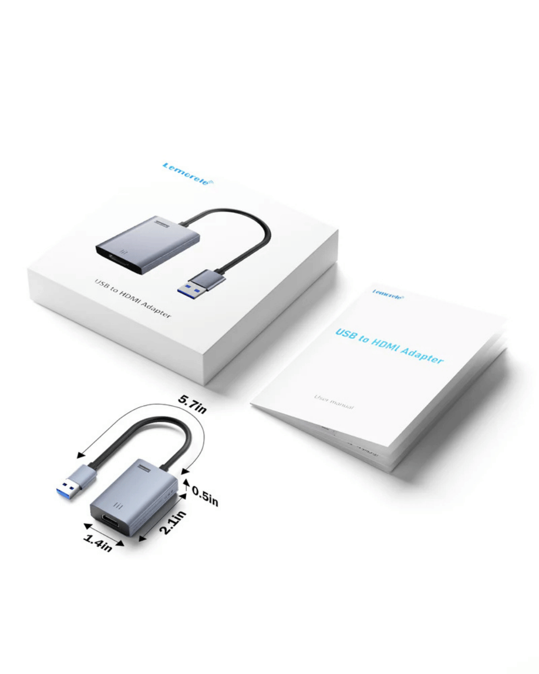 Lemorele USB to HDMI Adapter【LC06 plus】