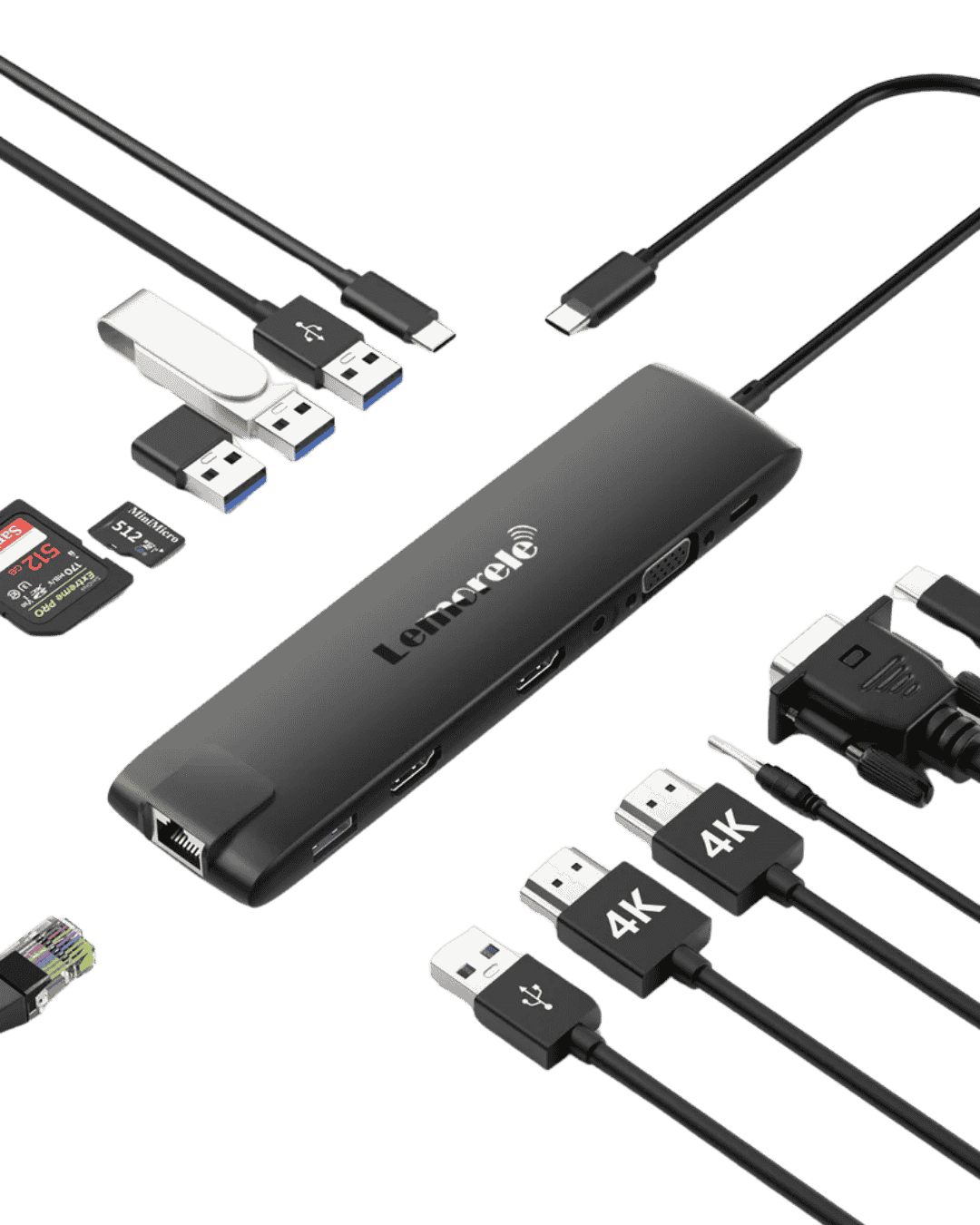 USB-C 13-in-1 docking station 【TC96】Lemorele Kenya