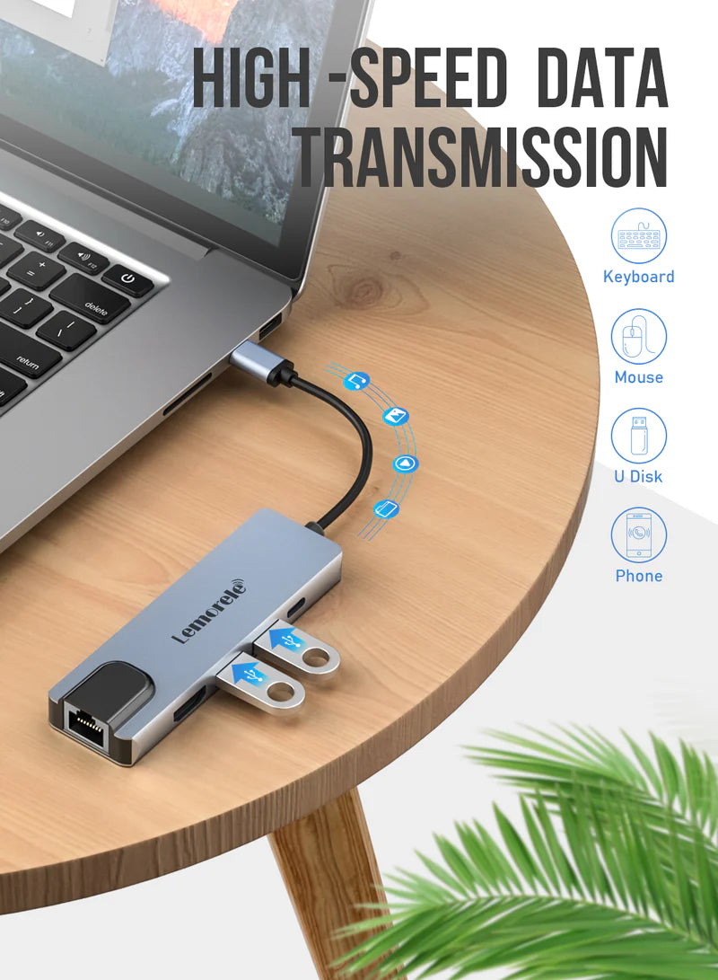 USB C Hub 5 in 1【#TC15】Lemorele Kenya