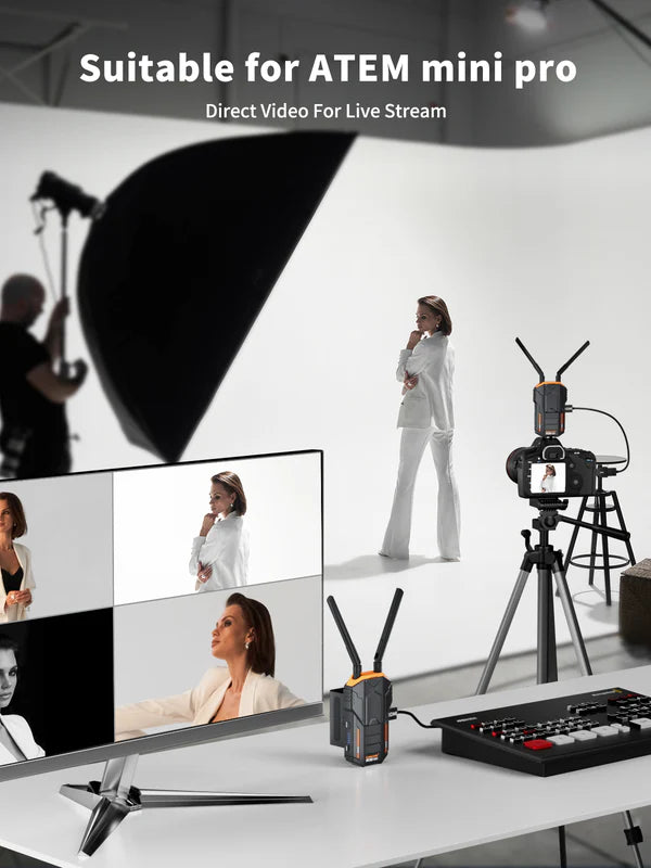 Lemorele Wireless HDMI with Battery Transmitter Kit【R100-PLUS】